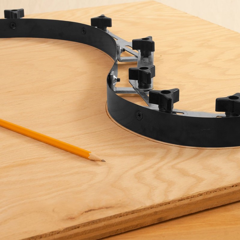 Steel Flexible Curve Template for Transferring Curved Patterns, Carpentry, Woodworking,
