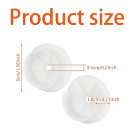 8pcs Solid Duty Rod End Supports,Closet Pole Sockets,Closet Rod Holders Solid Closet Rod Bracket Plastic Closet Rod End Supports Wardrobe Tube Caps Accessories for Home Clothing Store Closet(White)