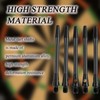 Yetaha Aluminum Dart Shafts, 2 Sets(6) Black Dart Stems, Medium