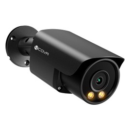 4COVR 5MP PoE IP Bullet Surveillance Camera Outdoor, Wired CCTV Camera with Dual Light Full Colour Night Vision, Two-Way Audio, Smart AI Person/Vehicle Detection, up to 256GB microSD, DLY37YB5MA