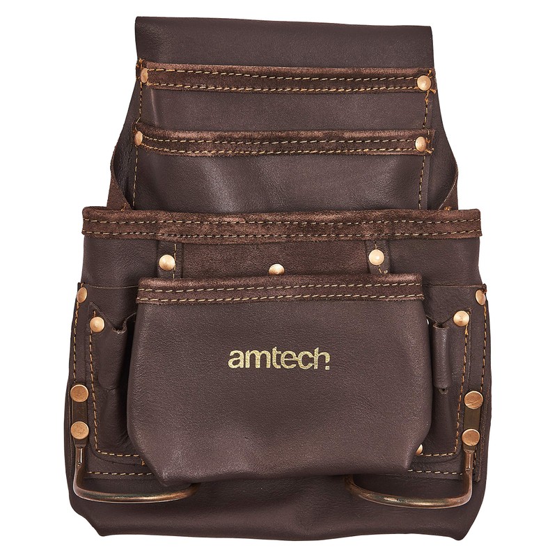 Amtech N0860 4 Pocket Heavy Duty Leather Tool Belt