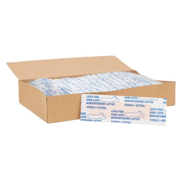 American White Cross Adhesive Bandages, Sheer Strips, 3/4" x 3", Case of 1500