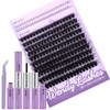 Lash Extension Set, Natural, 10-16 mm Eyelash Extensions Set, Fluffy,