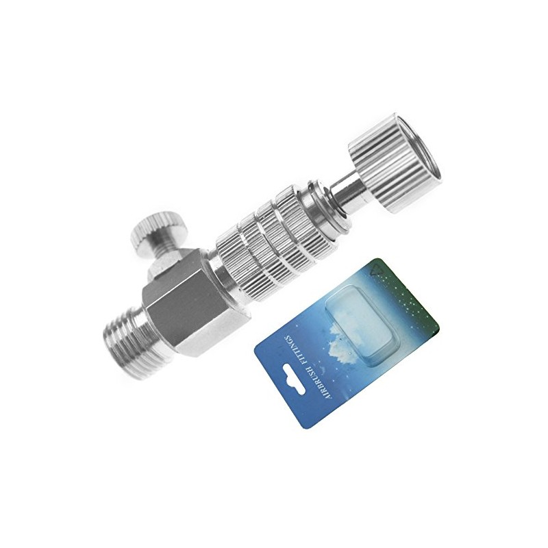 ENET 1/8" Air Adjustment Adaptor Valve Coupling Airbrush Disconnect Quick