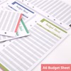 24Pcs Expense Tracker, A6 6 Holes Binder Refill Paper Budget
