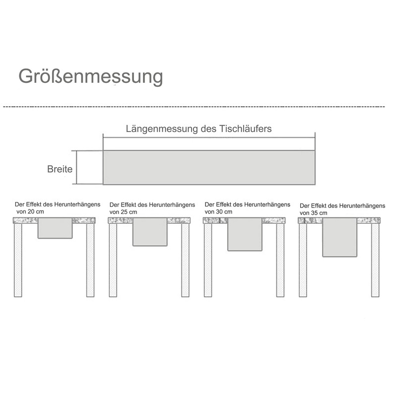Beydodo Modern Spring Table Runner, Green, 32 x 160 cm,