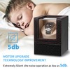 Efaithtek Automatic Single Watch Winder in Black Carbon Fiber Leather