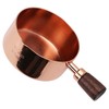Sauce Pan Wooden Handle Rose Gold Stainless Steel Sauce Pot