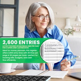 The Superior Register's Premium Check Book Register & Debit Card Ledger Notebook - Checking Account Register, Business Ledger, Cash Log & Expense Tracker - Standard Edition - 1 Pc, Teal