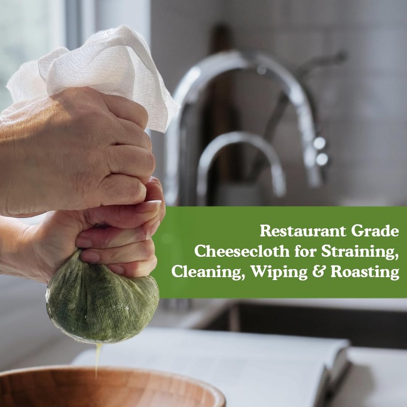 Regency Wraps Chef-Grade 100% Cotton Cheese Cloth 36"X72" (2yds), Bleach
