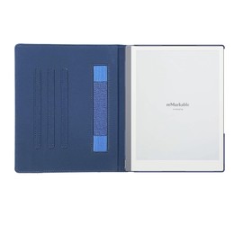 DONGZHU Case for Remarkable 2 Paper Tablet (10.3 Inch, 2020 Released), Hard Back Shell Cases Book Folio Cover with Pockets (Deep Blue)
