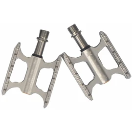 TiTo Titanium Mountain Bike Pedals MTB Pedals Lightweight Mini Non Slip Platform Flat Pedals for MTB and Road Bike Platform Flat Pedals (Titanium)