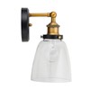 Fiorentino LED Industrial Wall Sconce – Antique Brass w/Clear Glass