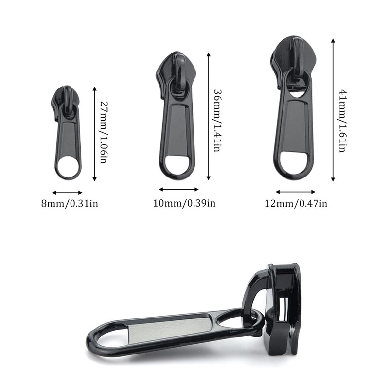 GNALIA Pack of 12 Zip Replacement Removable Zip Pullers for