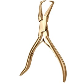 Hair Extension Beads Remover Pliers Gold - Stainless Steel Microlink Bead Removal Tool for Hair Extensions Removal Micro Ring Beads Opener
