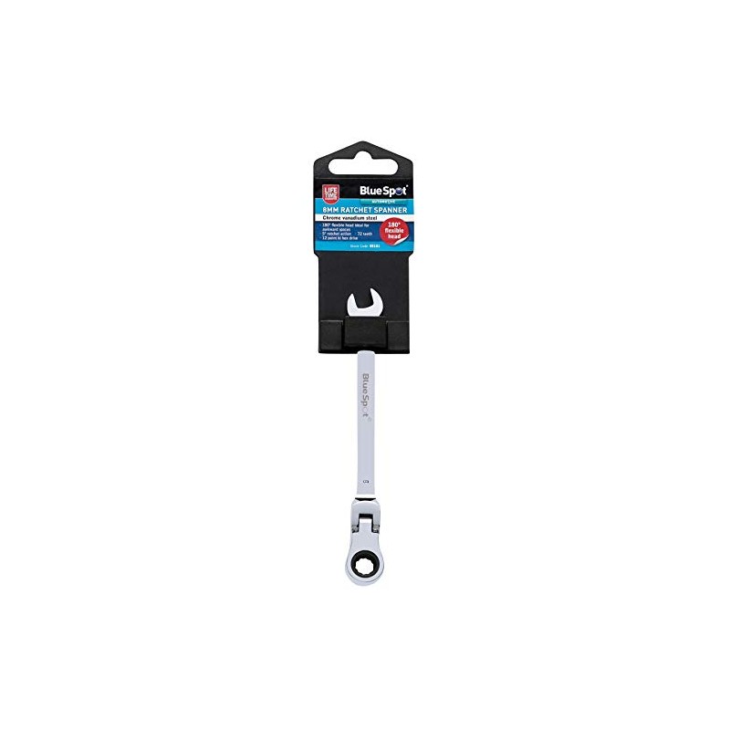 Blue Spot Tools 05101 8mm Chrome Vanadium Ratchet Spanner Flexible