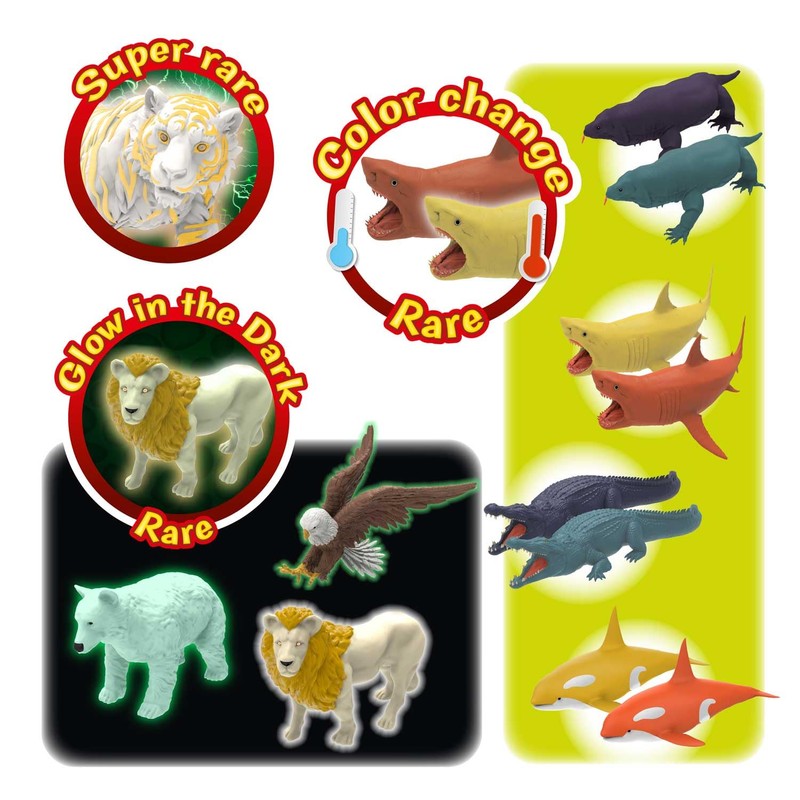 CRAZE Stretchy Animals Big Predators - Super Stretchy Animal Figures,