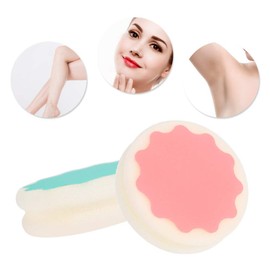 Sponge 3 Pcs Depilation Sponge Double-sided Colors Women Waxing Polishing Sponge Painless Hair Removal Pad Depilatory Skin Care Tool for Face, Leg, Arm and Body