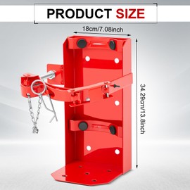 Zonon Heavy Duty Fire Extinguisher Mount Bracket Metal Fire Extinguisher Holder Wall Mount for Home Car Truck, Mini, Small, and Medium Sized(Fe-20,Red,1 Pcs)