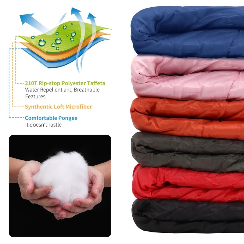 JAICOM Sleeping Bag - Small Pack Size Blanket Sleeping Bag,