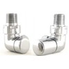 Hansvit MODCOMRV Corner Angled Radiator Valves, Chrome