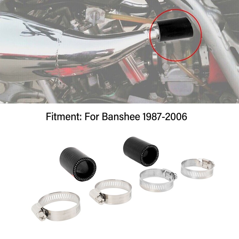 2Pcs 1in High Temp Pipe Clamps Connector Sturdy Exhaust Pipe