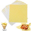 Tikxlafe 12x12 inch Checkered Dry Waxed Deli Paper, 100 Sheets