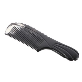Baluue 1pc Portable Scalp Massage Comb Natural Horn Hair Styling Tool for All Hair Types Ergonomic Grip Chic Retro Design No Snags Frizz for Home Use