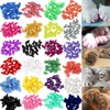 VICTHY 140pcs (14 Colors) Cat Nail Caps, Cat Claw Covers