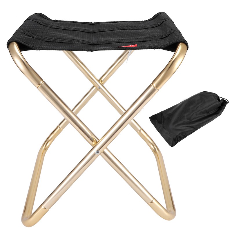 Folding Camp Stool Aluminum Alloy Portable Foldable Chair Seat for