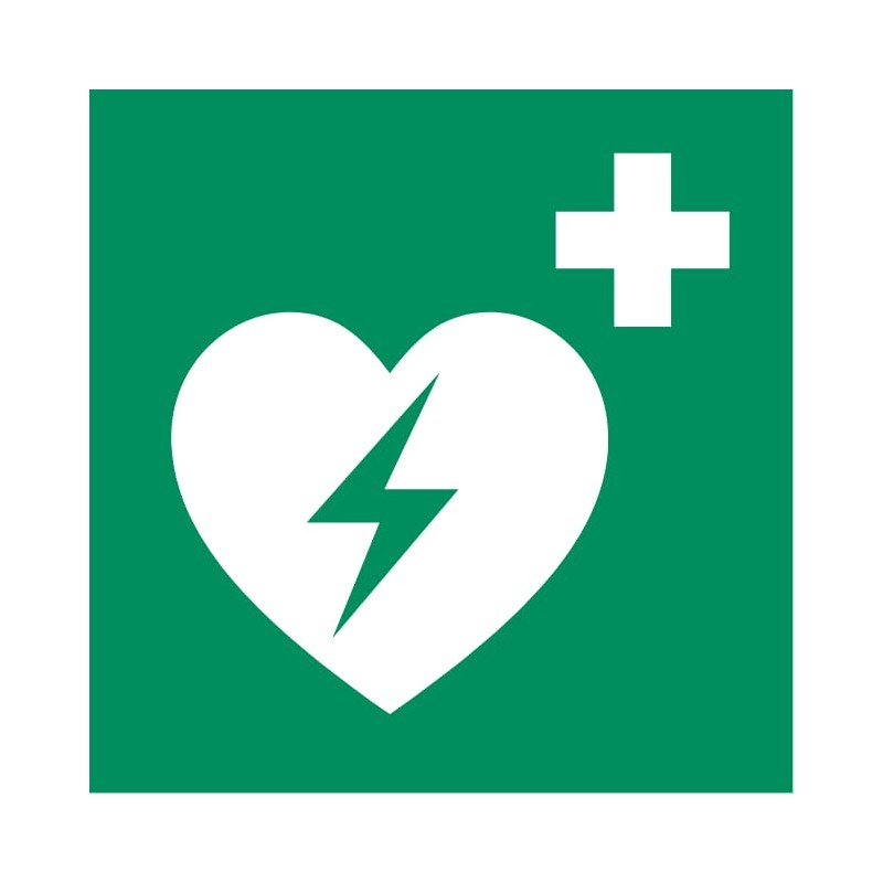 30 Stickers Defibrillator E010 – Diameter 5 cm – UV