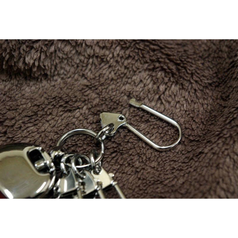 Saint Mode Cordovan Keychain with Shoehorn, black/blue