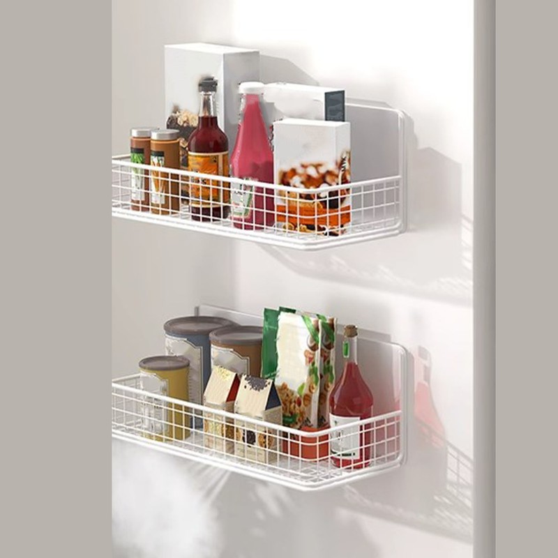 Magnetic Spice Rack for Refrigerator Iron Painting Space Saving Spice