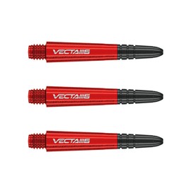 WINMAU Vecta Blade 6 Red Short Shafts (Shafts) - 1 Set Per Pack (Total 3 Shafts)