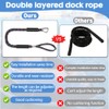 iKALULA Pack of 2 Bungee Dock Line, Mooring Rope with