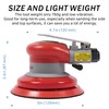 Pneumatic random orbital sander 5-inch light weight palm sander 3/16"