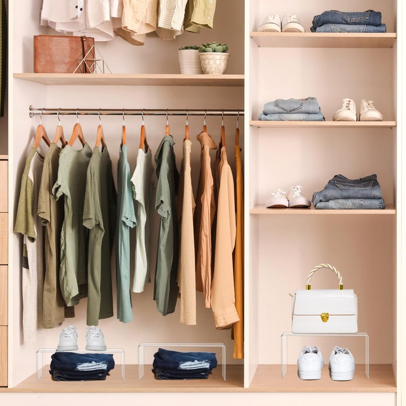 RattanView 3 Pcs Extra Large 13,12,11 Inch Acrylic Display Risers