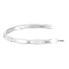 AeraVida Casual Slim Oval Texture Surface Stackable Band Ring |