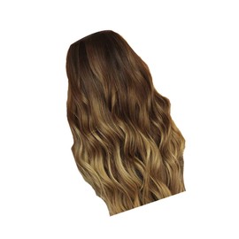 PACKOVE 1Pc Medium Gradient Wig for Women Stylish Long Blunt Bangs Hair Cover for Parties Comfortable Daily Wear Durable Synthetic Hairpiece