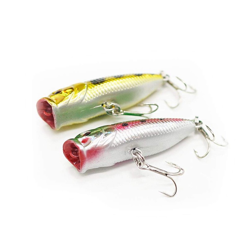 n/c SEASKY Fishing Plug Lures Micro Popper Topwater Trout Attack