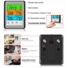Digital Thermometer Dual Probe Meat Temperature Meter Tester Timer Alarm