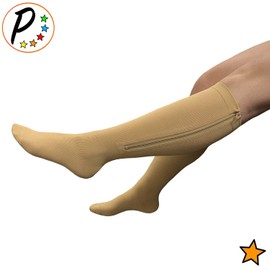 Presadee Closed Toe 15-20 mmHg Zipper Compression Circulation Fatigue Leg Socks