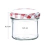 BigDean Set of 24 Jam Jars 125 ml Preserving Jars