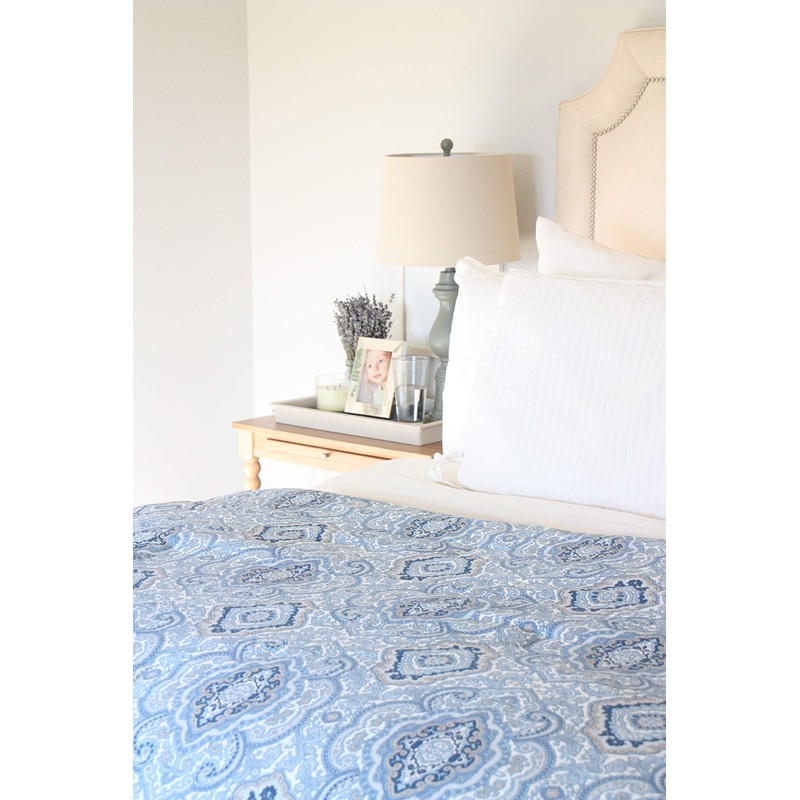 City Scene - King Comforter Set, Reversible Cotton Bedding with