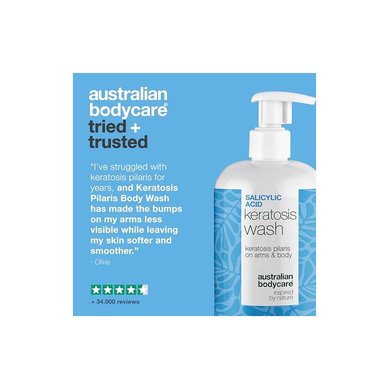 Keratosis Pilaris Body Wash – Targets Bumpy Skin, Strawberry Legs