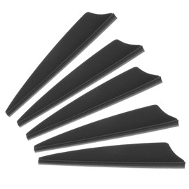 PATIKIL Arrows Vanes, 100 Pack 2.5 Inch Arrow Fletching Archery Arrow Feather Shield Fletch for DIY Target Shooting, Black