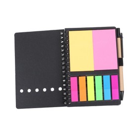 Operitacx PU Notizbuch Set Mit Stickern Spiral Notizbuch Für Studenten Praktische Planungsnotizbücher Vielseitiges Notizheft Für Kreative Ideen