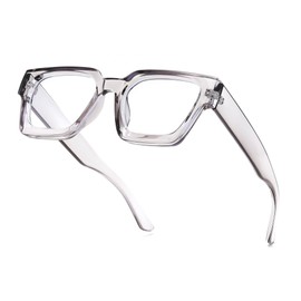 FEISEDY Retro Blue Light Blocking Glasses for Women Men 90s Classic Rectangle Frame Thick Chic Computer Eyeglasses B2383R