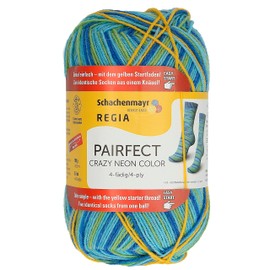 REGIA PAIRFECT 4-ply Crazy Neon Color 7144 - Crazy Lightblue