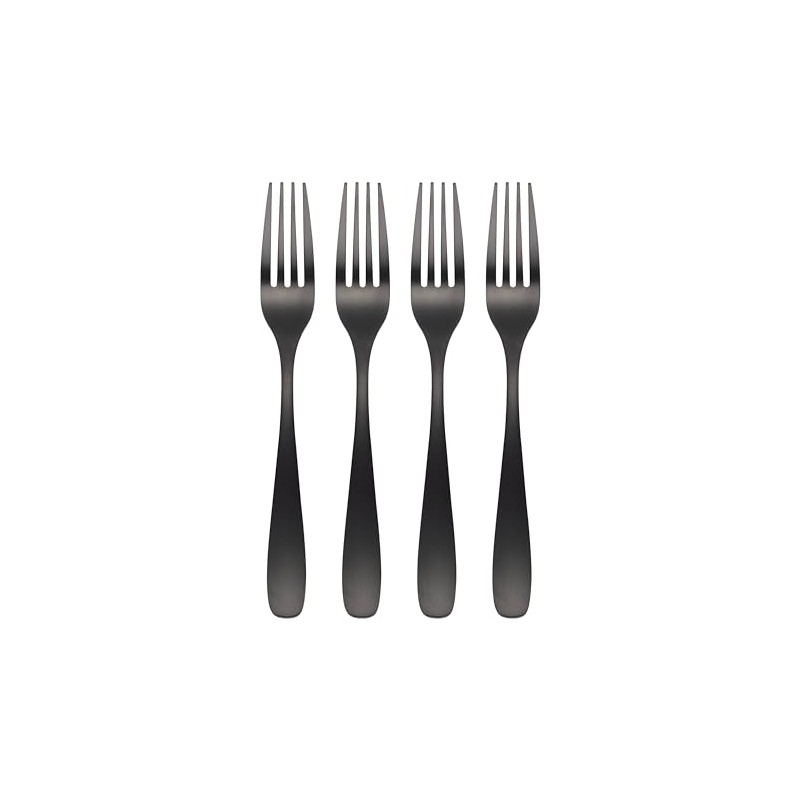Cambridge 5011H8HCW03 Eliana Black Dinner Forks, Set Of 4
